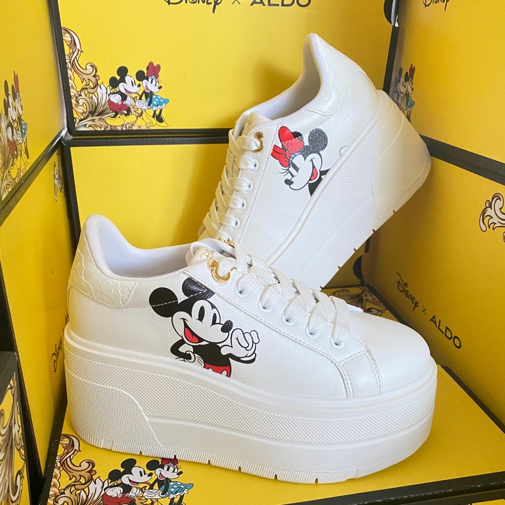 Disney X Aldo Platform Sneaker Mickey and Minnie D100zsneaker New in box